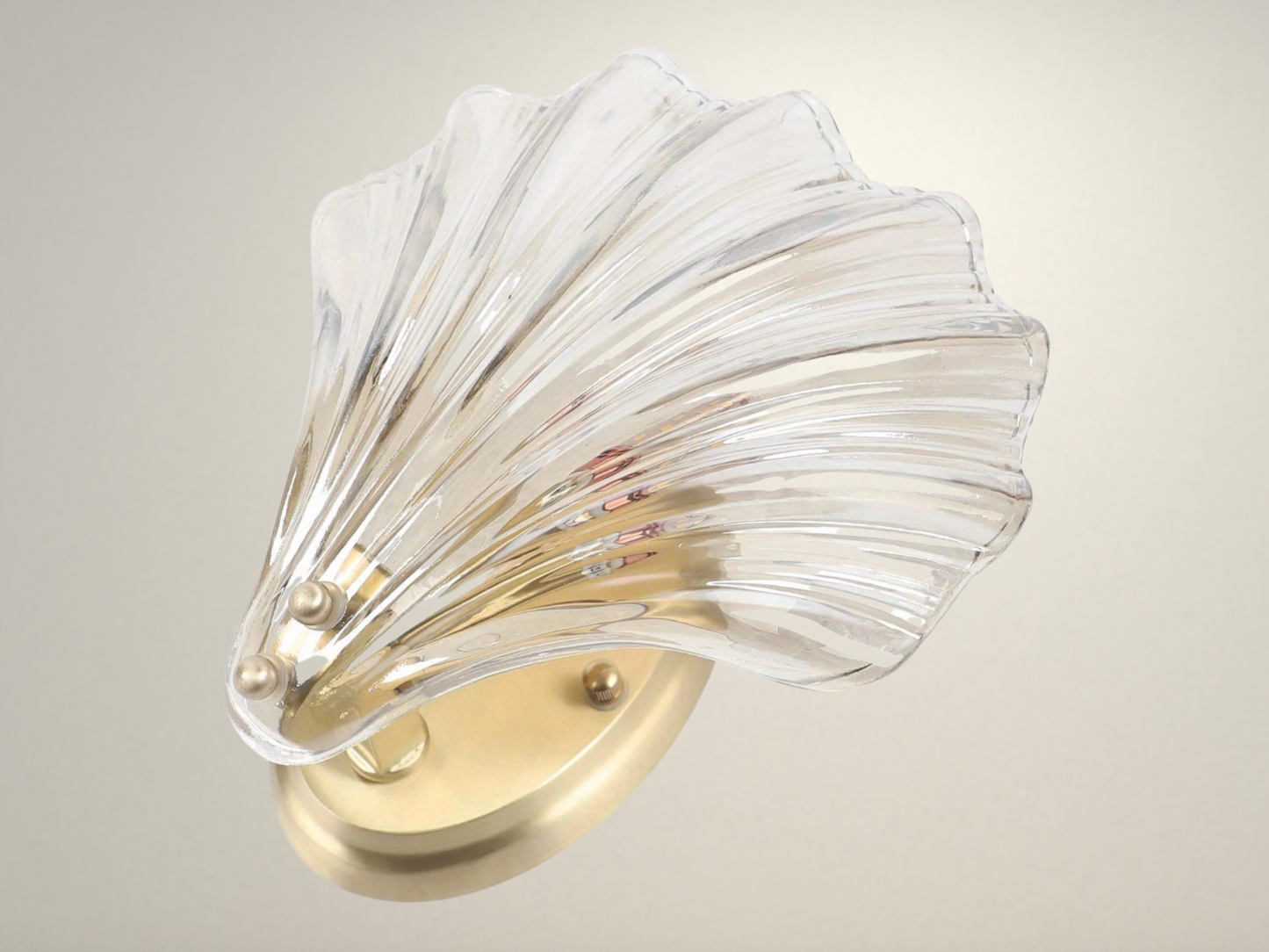 Radientia Sea Shell Wall Lamp – Modern Glass Wall Light Sconce