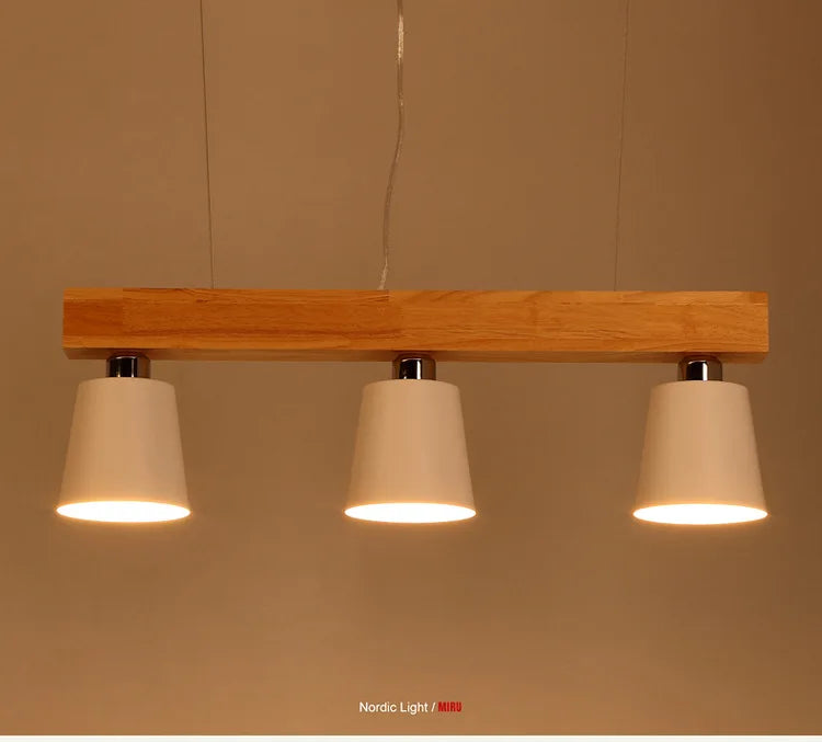 Radientia Nordic Solid Wood Pendant Light – Japanese Minimalist Design