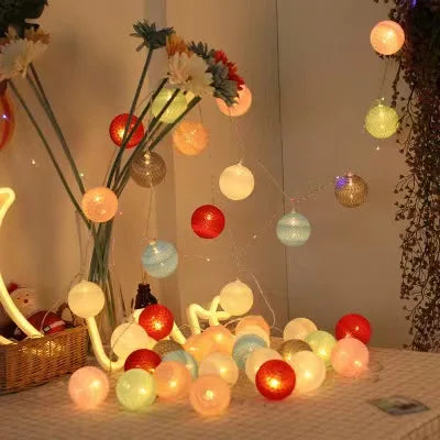 Radientia Cotton Ball Garland Fairy Lights – 6m, 40 LED