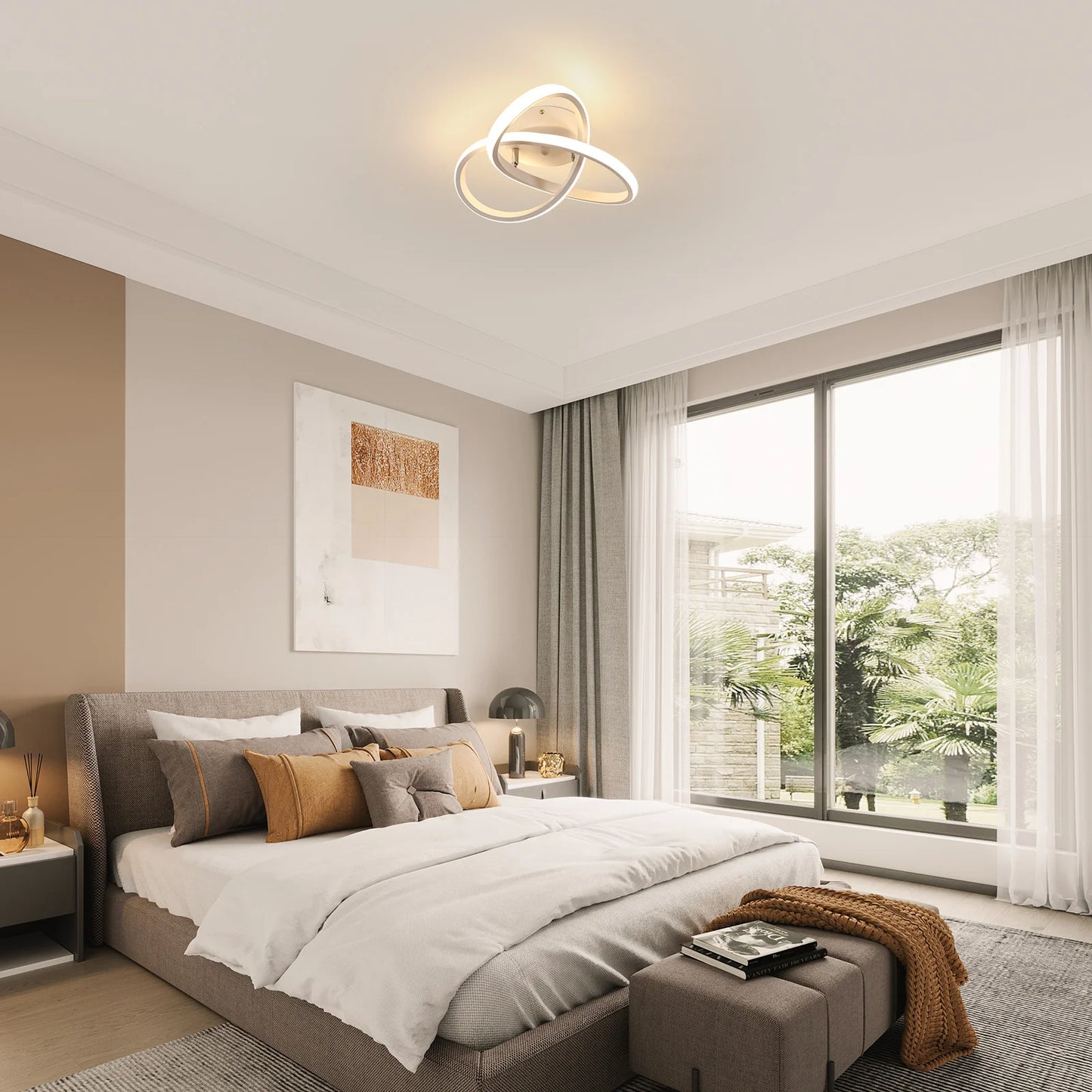 Radientia Modern Flower LED Ceiling Light – 30W, 4500K Natural White