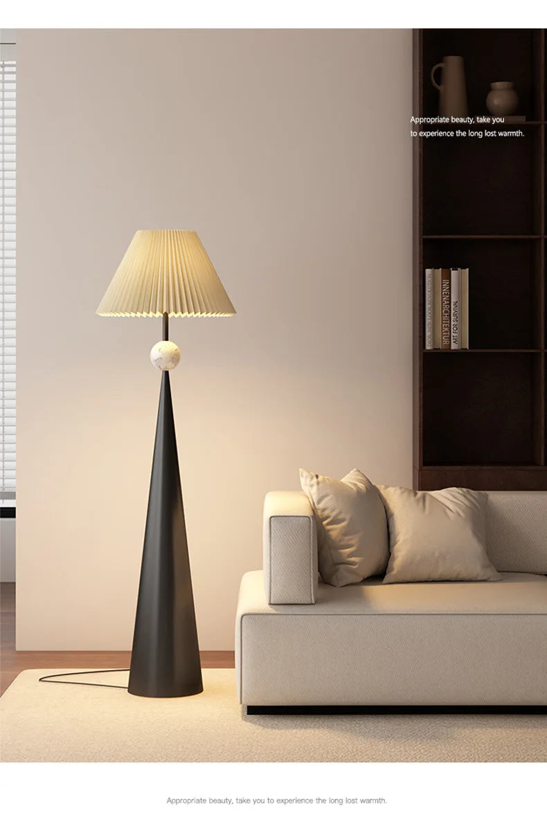 Radientia Wabi-Sabi Minimalist Floor Lamp – Japanese Designer Style Floor Lamp