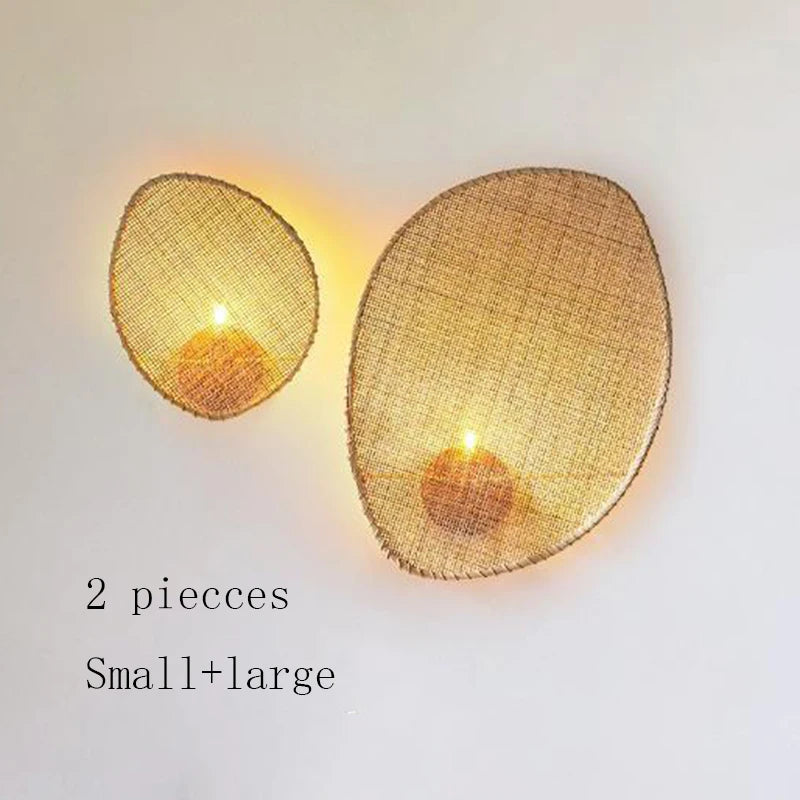 Radientia Creative Rattan Wall Lamp – Minimalist Retro Design