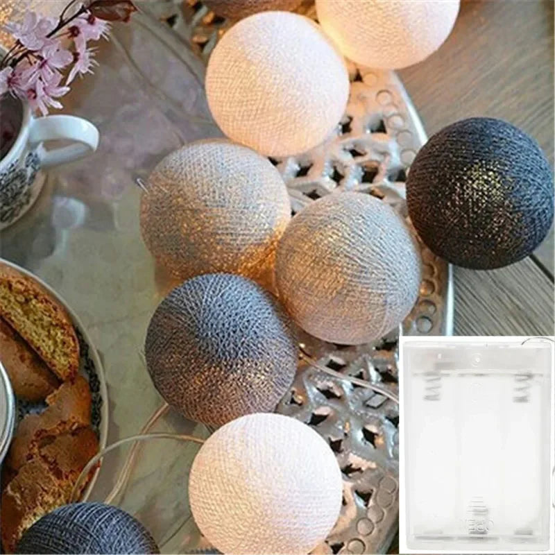 Radientia Cotton Ball Garland Fairy Lights – 6m, 40 LED