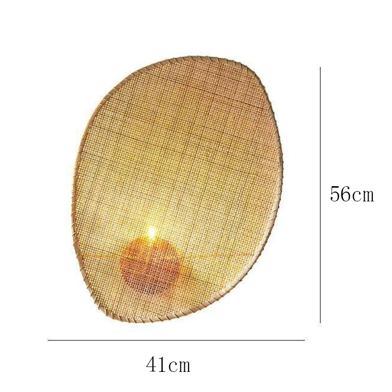 Radientia Creative Rattan Wall Lamp – Minimalist Retro Design