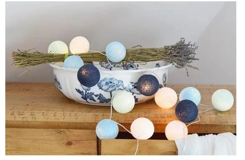 Radientia Cotton Ball Garland Fairy Lights – 6m, 40 LED