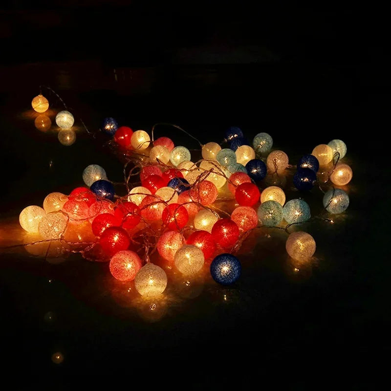 Radientia Cotton Ball Garland Fairy Lights – 6m, 40 LED