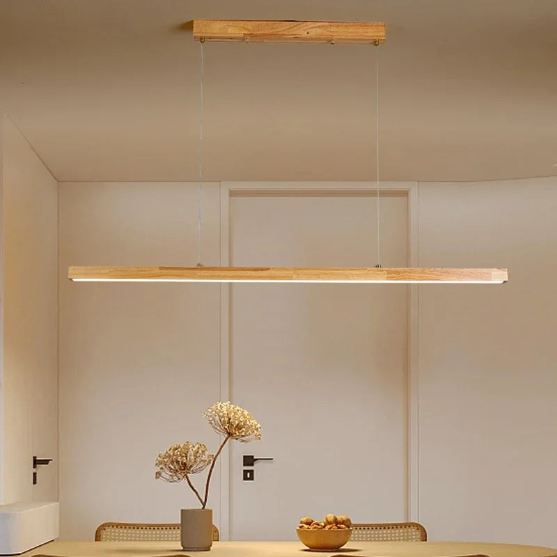 Radientia Nordic Wooden Pendant Light – Japanese White Wax Finish