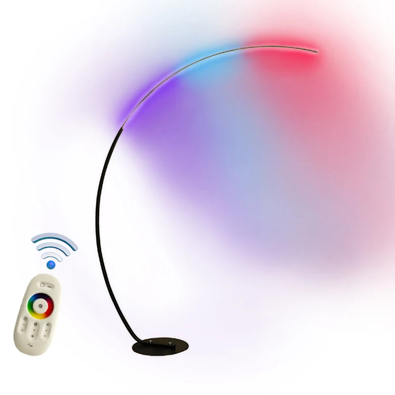 Radientia Nordic LED Art Floor Lamp – Dimmable with Remote & RGB Options