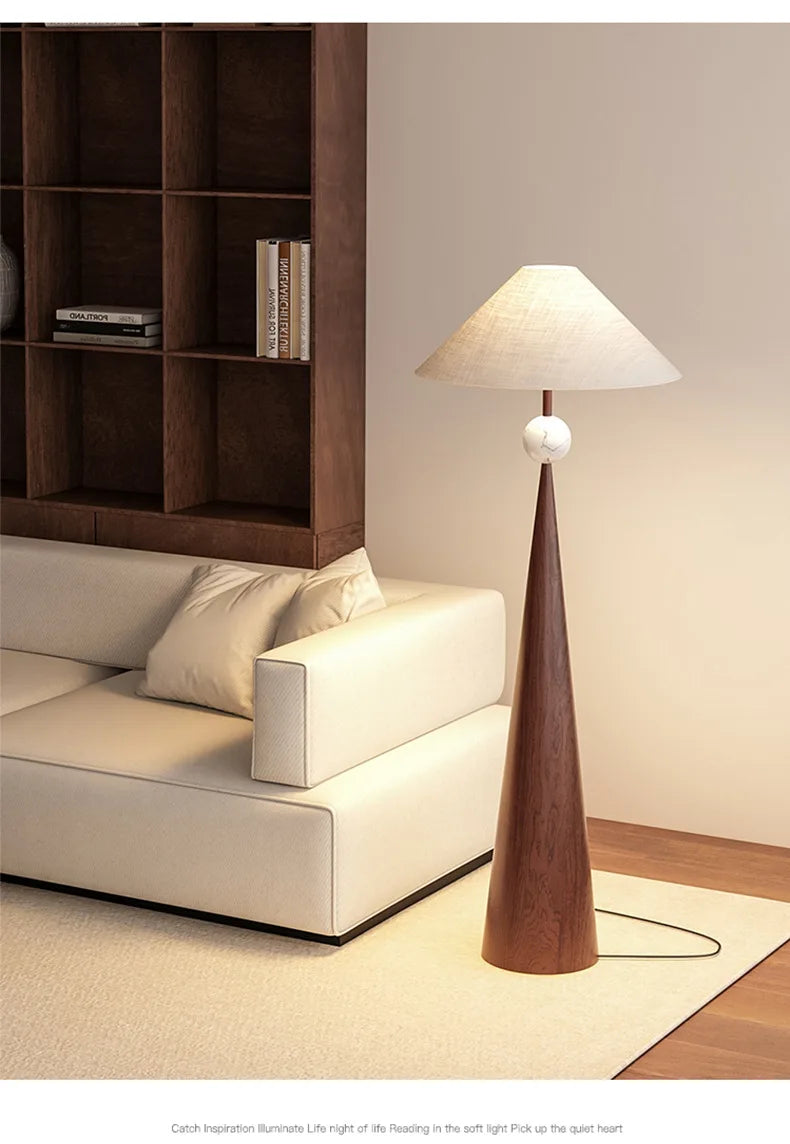 Radientia Wabi-Sabi Minimalist Floor Lamp – Japanese Designer Style Floor Lamp