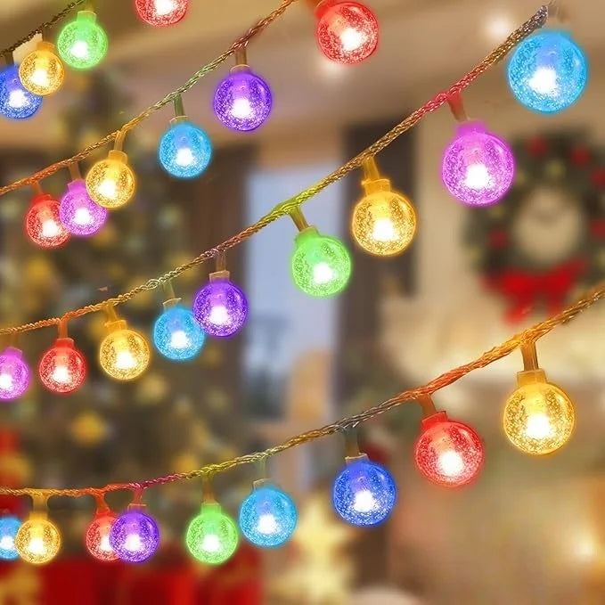 Radientia LED Bubble Ball String Lights – Warm Golden Glow