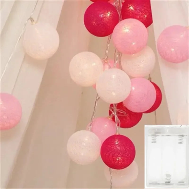 Radientia Cotton Ball Garland Fairy Lights – 6m, 40 LED