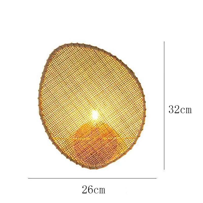 Radientia Creative Rattan Wall Lamp – Minimalist Retro Design