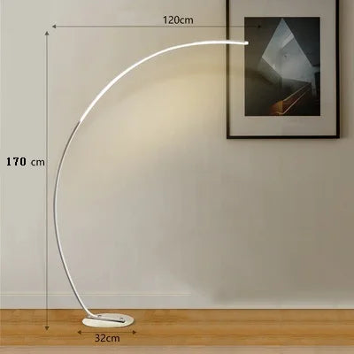Radientia Nordic LED Art Floor Lamp – Dimmable with Remote & RGB Options