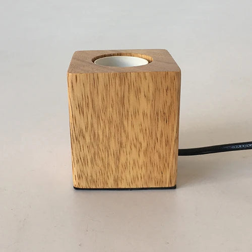 Radientia Mini Solid Wood Polyhedron Table Lamp – EU Plug