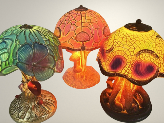 Radientia Handcrafted Resin Mushroom Lamp