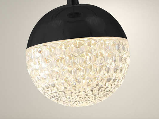 Radientia Modern LED Pendant Lamp – 3-Color Adjustable Semi Flush Mount Chandelier