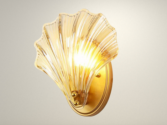 Radientia Sea Shell Wall Lamp – Modern Glass Wall Light Sconce