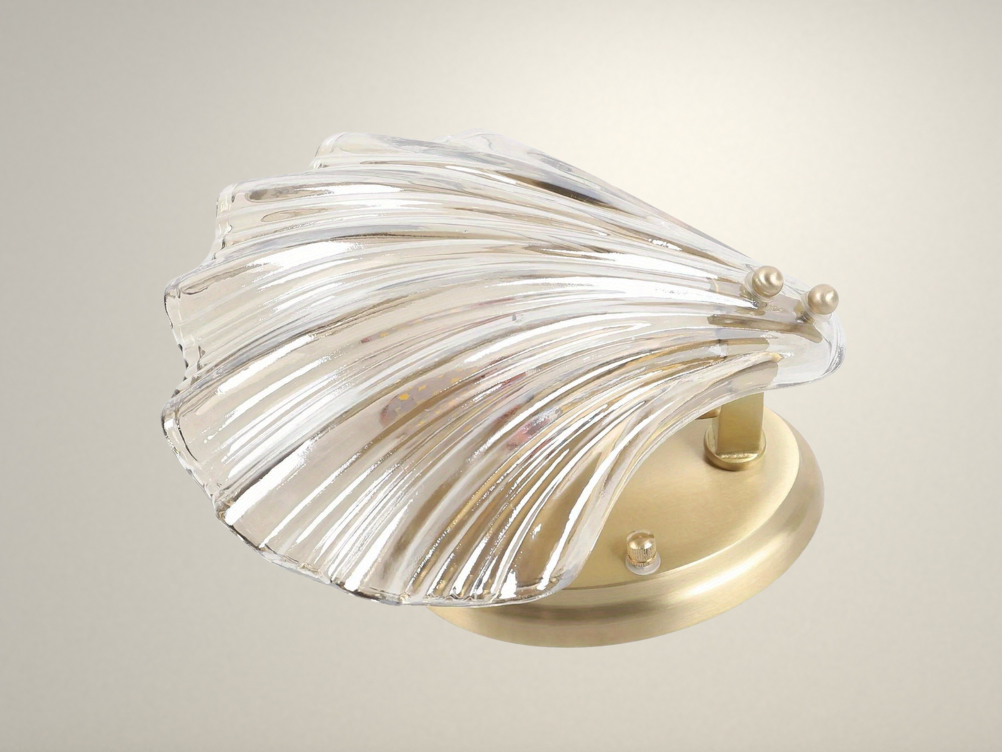 Radientia Sea Shell Wall Lamp – Modern Glass Wall Light Sconce