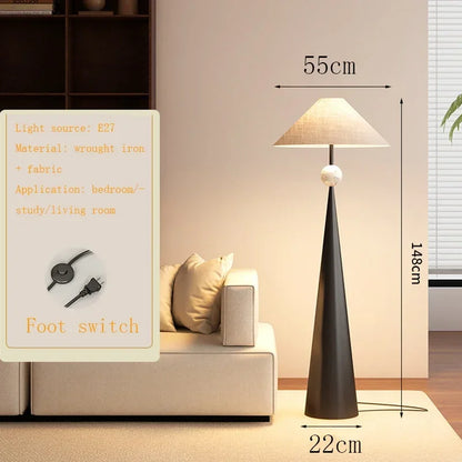 Radientia Wabi-Sabi Minimalist Floor Lamp – Japanese Designer Style Floor Lamp