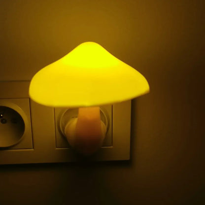 Radientia Mushroom LED Night Light – Warm White with Auto Light Sensor