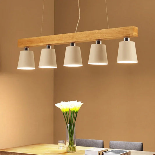 Radientia Nordic Solid Wood Pendant Light – Japanese Minimalist Design
