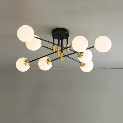 Radientia Modern Black & Gold Bubble Ball Ceiling Lamp