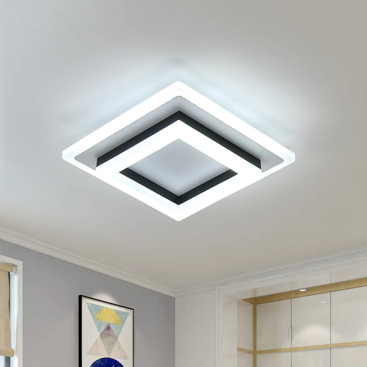 Radientia Modern Square LED Ceiling Light – 24W, Cool White 6500K