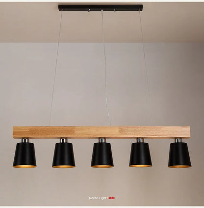 Radientia Nordic Solid Wood Pendant Light – Japanese Minimalist Design