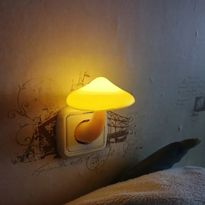 Radientia Mushroom LED Night Light – Warm White with Auto Light Sensor