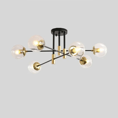 Radientia Modern Black & Gold Bubble Ball Ceiling Lamp