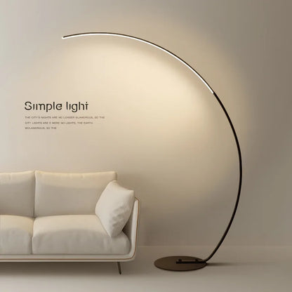 Radientia Nordic LED Art Floor Lamp – Dimmable with Remote & RGB Options