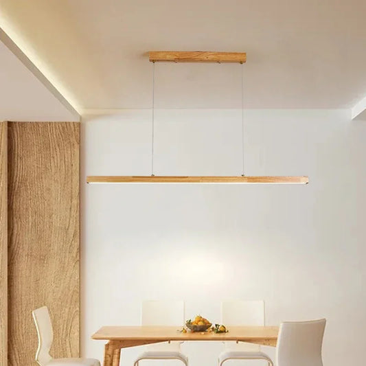 Radientia Nordic Wooden Pendant Light – Japanese White Wax Finish