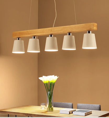 Radientia Nordic Solid Wood Pendant Light – Japanese Minimalist Design