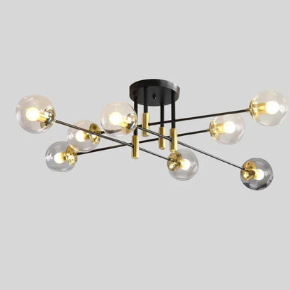 Radientia Modern Black & Gold Bubble Ball Ceiling Lamp