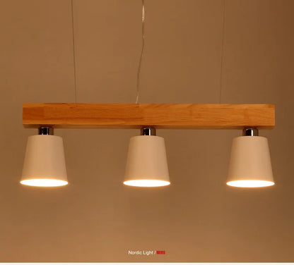 Radientia Nordic Solid Wood Pendant Light – Japanese Minimalist Design