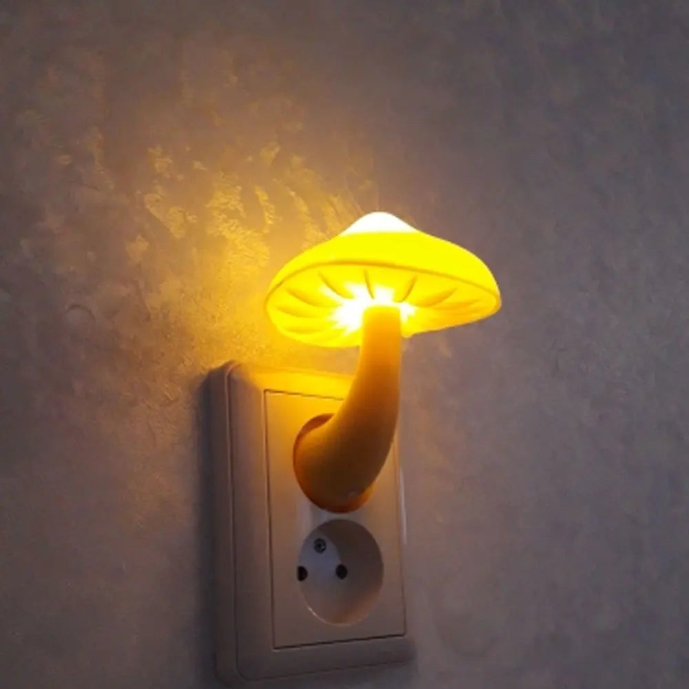 Radientia Mushroom LED Night Light – Warm White with Auto Light Sensor
