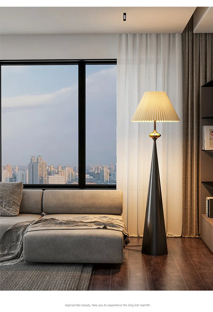 Radientia Wabi-Sabi Minimalist Floor Lamp – Japanese Designer Style Floor Lamp