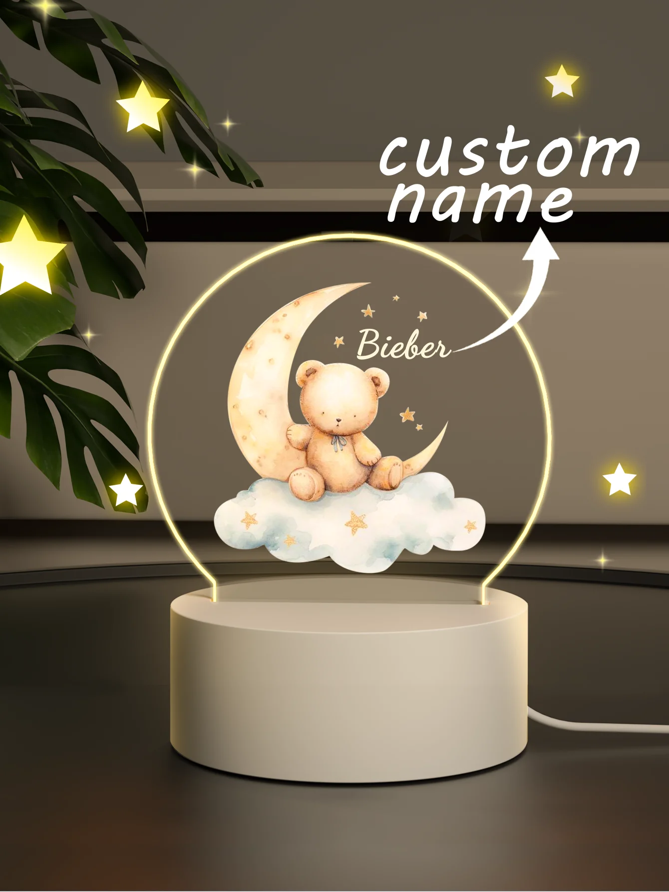 Radientia ANIMALGLOW – Custom Name Acrylic Animal Night Light