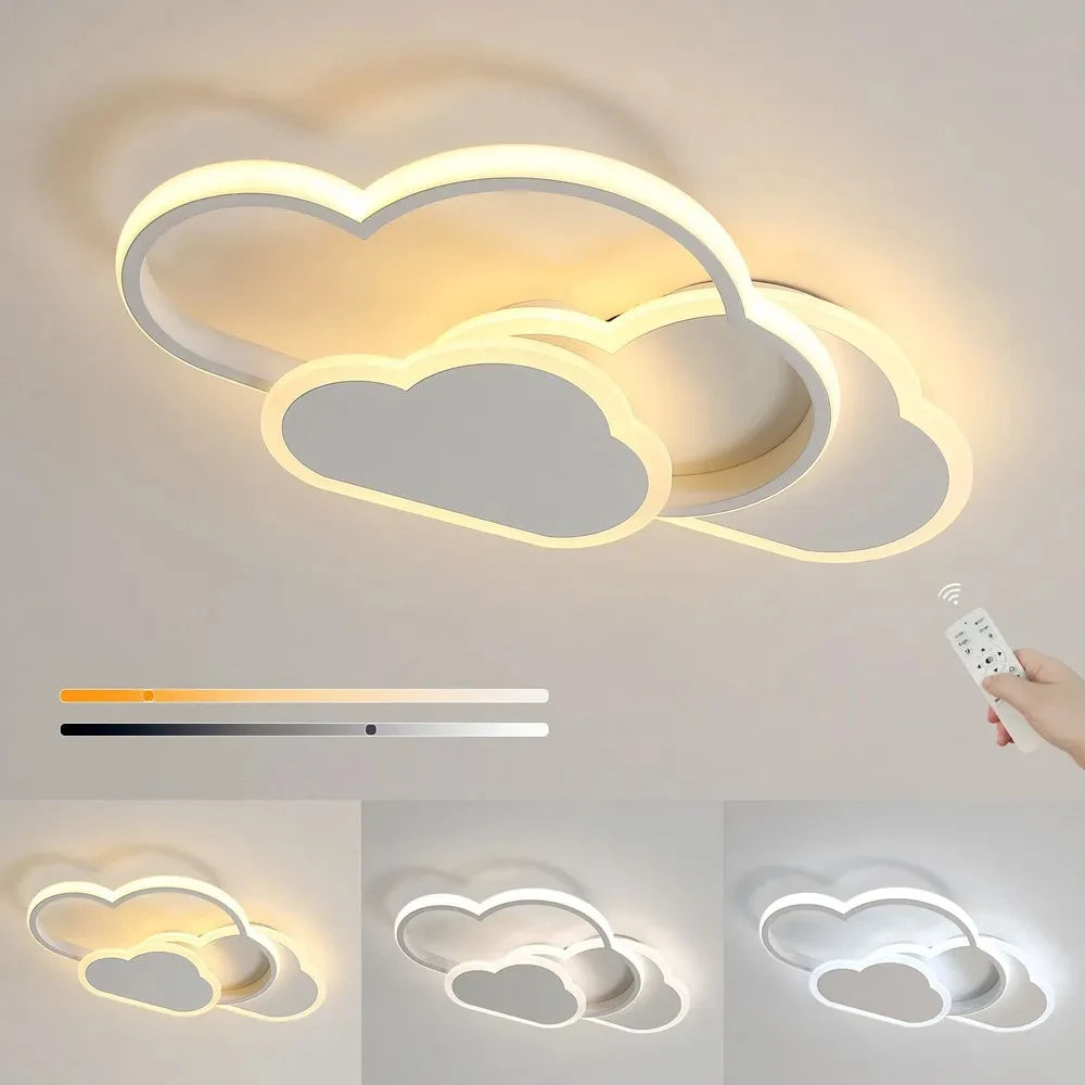 Radientia Cloud LED Ceiling Light – 32W, Remote Dimmable (3000K–6500K)
