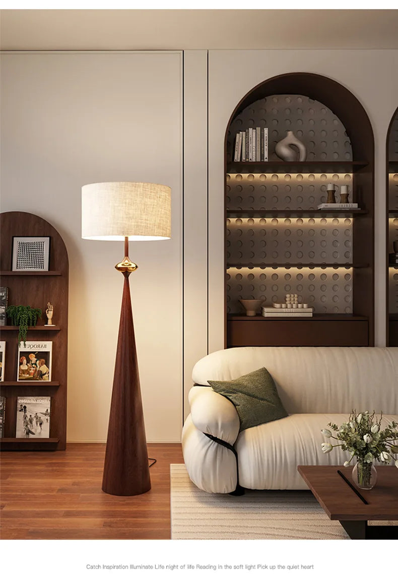 Radientia Wabi-Sabi Minimalist Floor Lamp – Japanese Designer Style Floor Lamp