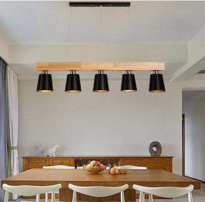Radientia Nordic Solid Wood Pendant Light – Japanese Minimalist Design