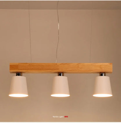 Radientia Nordic Solid Wood Pendant Light – Japanese Minimalist Design