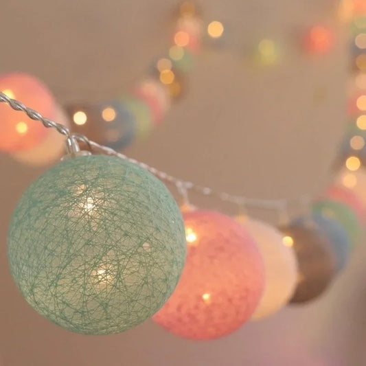 Radientia Cotton Ball Garland Fairy Lights – 6m, 40 LED