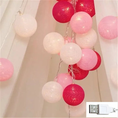 Radientia Cotton Ball Garland Fairy Lights – 6m, 40 LED