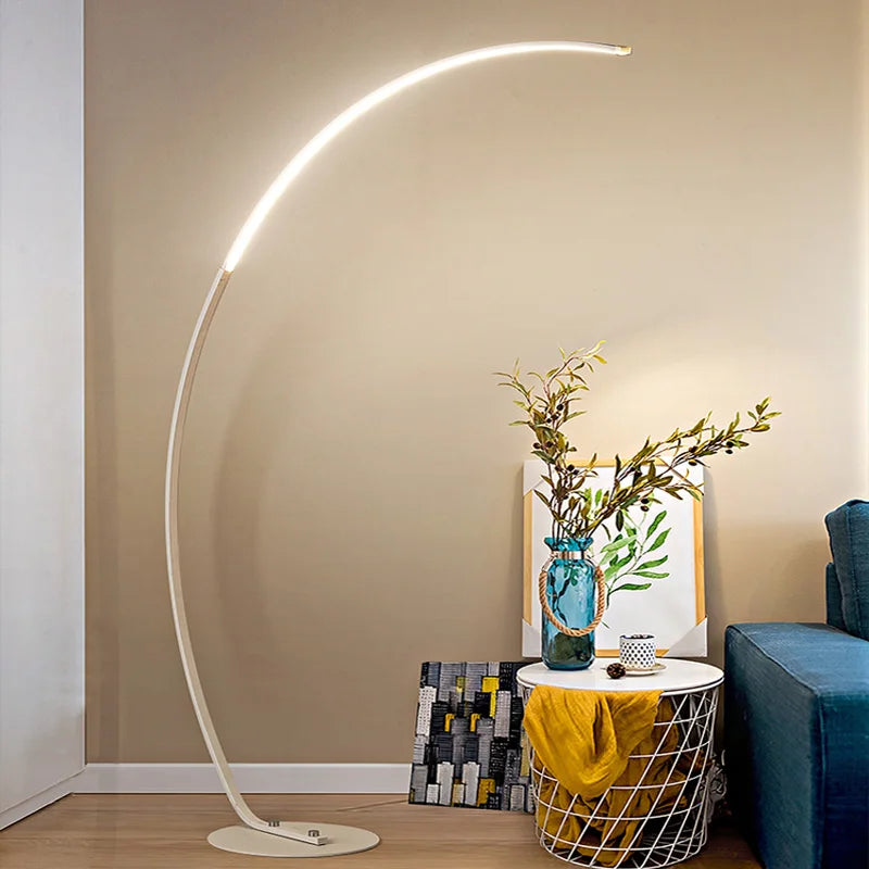 Radientia Nordic LED Art Floor Lamp – Dimmable with Remote & RGB Options