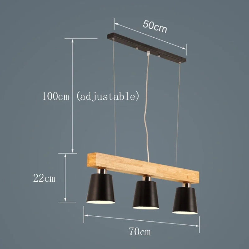 Radientia Nordic Solid Wood Pendant Light – Japanese Minimalist Design