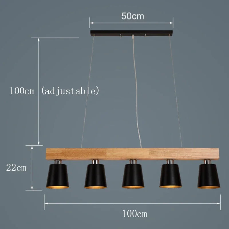 Radientia Nordic Solid Wood Pendant Light – Japanese Minimalist Design