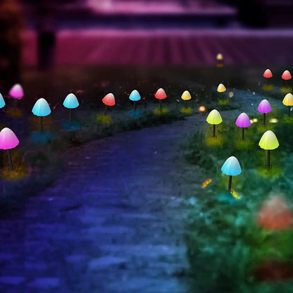 Radientia Solar Mushroom Garden Lights – Waterproof LED Outdoor Décor 10 LEDs