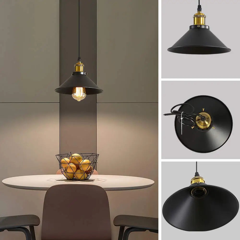 Radientia Vintage Industrial 3-Light Pendant Chandelier – Edison Style