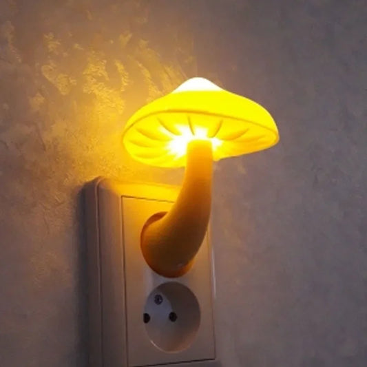 Radientia Mushroom LED Night Light – Warm White with Auto Light Sensor